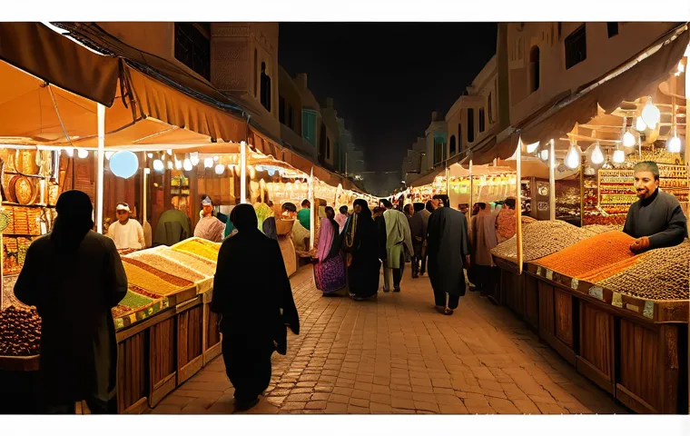 데이터 기반 예술 프로젝트의 기획 세부 사항 - **Prompt 1: "The Rhythms of the Souk"**
    "A vibrant, bustling traditional Arabian souk (market) a...