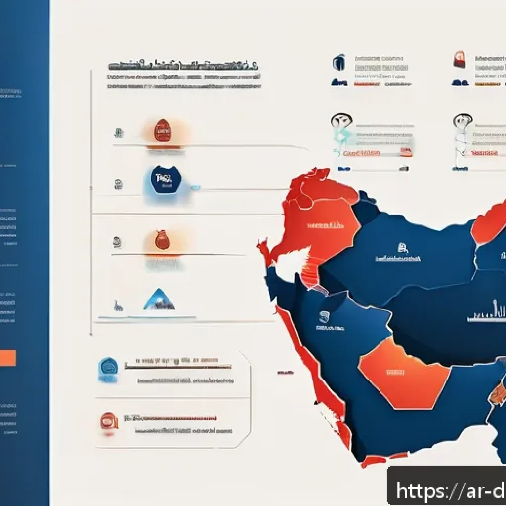 데이터 시각화를 활용한 사회적 이슈 표현 - A detailed interactive infographic designed for an Arabic-speaking audience, illustrating unemployme...
